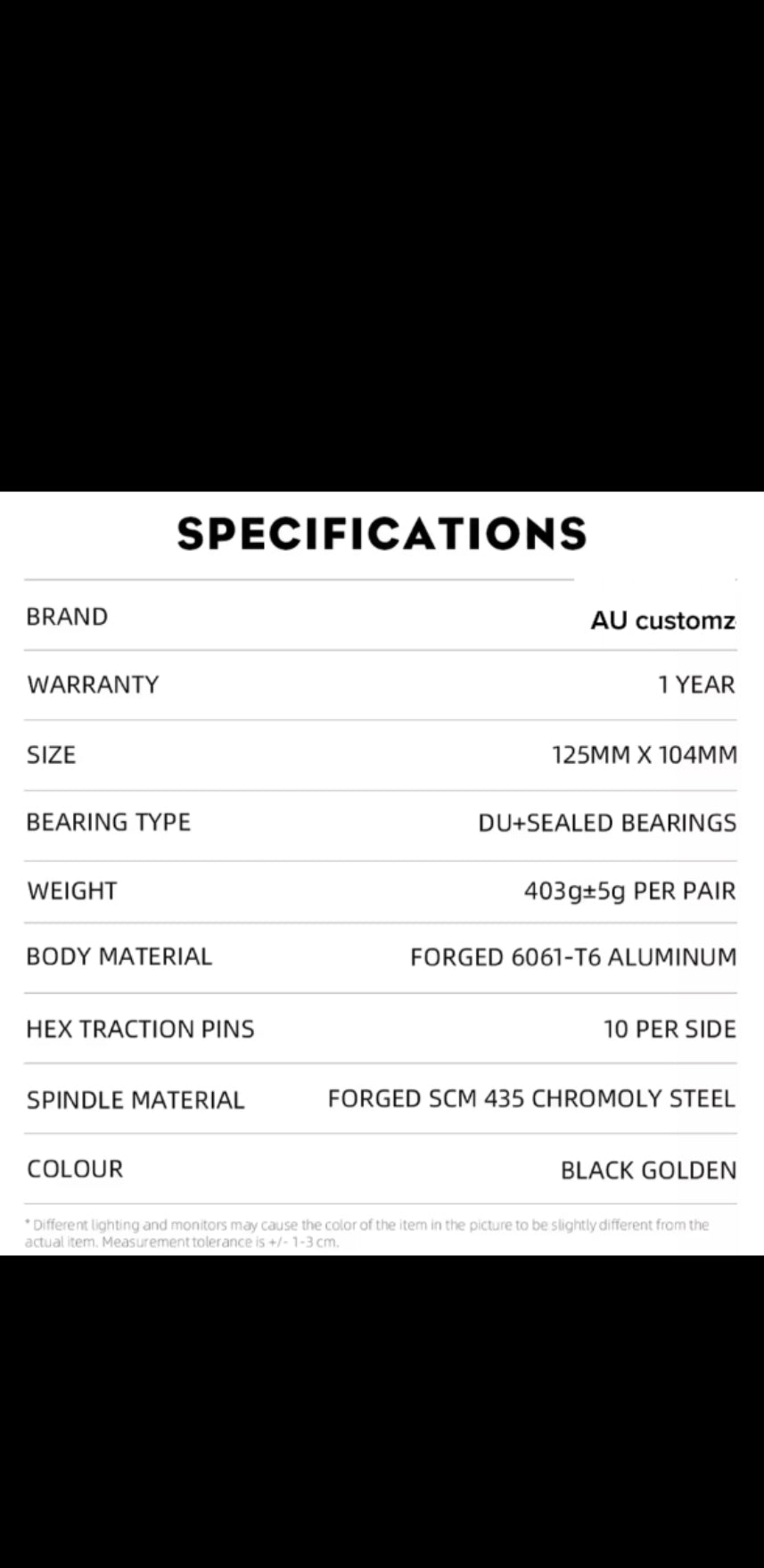 Aluminium pedals for e-bike