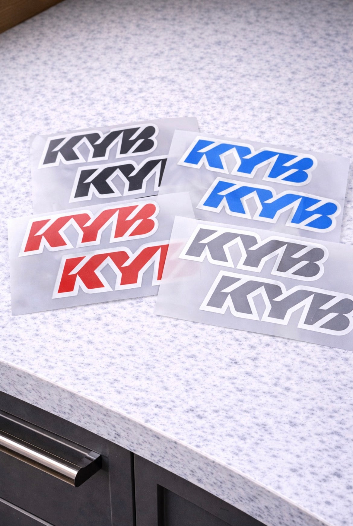 Kyb fork stickers